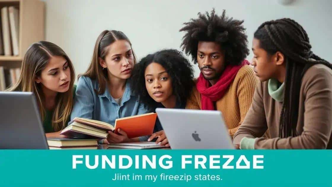 Impact of freeze on student funding