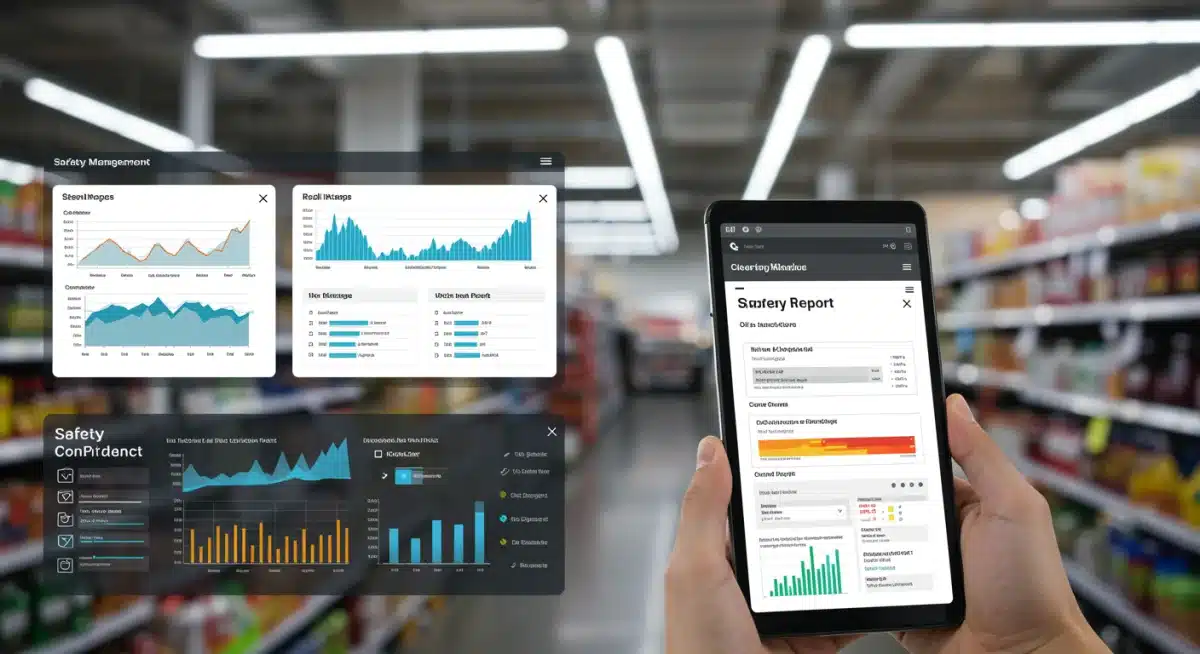 Digital safety compliance dashboard for retail operations