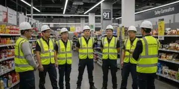 Retail employees undergoing safety training for OSHA compliance in 2026