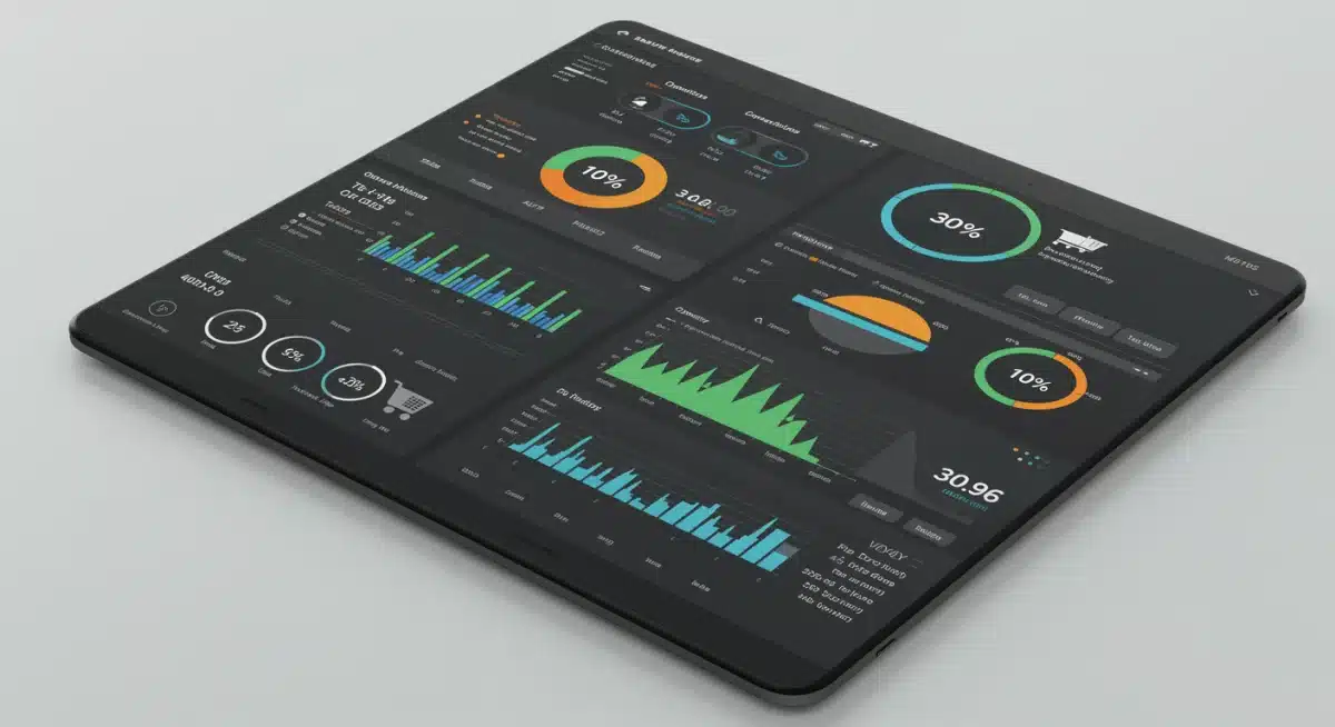 Dashboard showing retail operational efficiency KPIs and task completion metrics.
