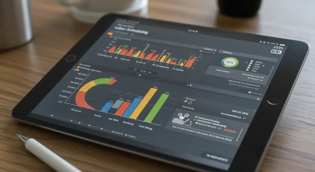 Advanced labor scheduling software interface showing real-time data.