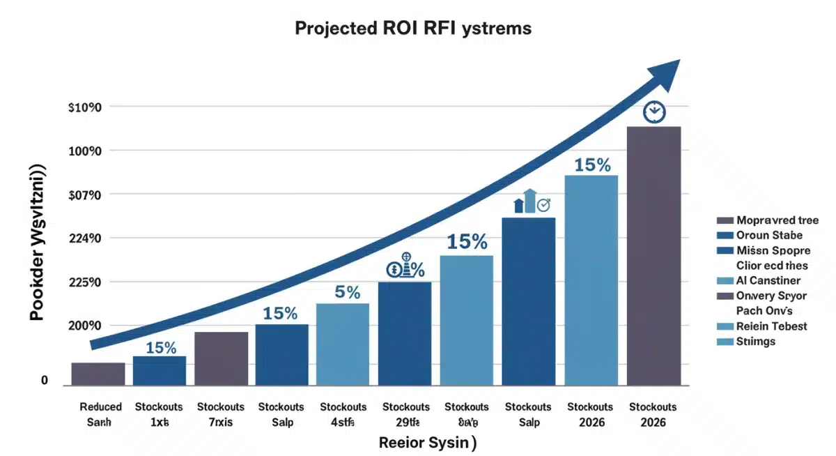 Projected ROI growth for US retailers with AI inventory systems by 2026
