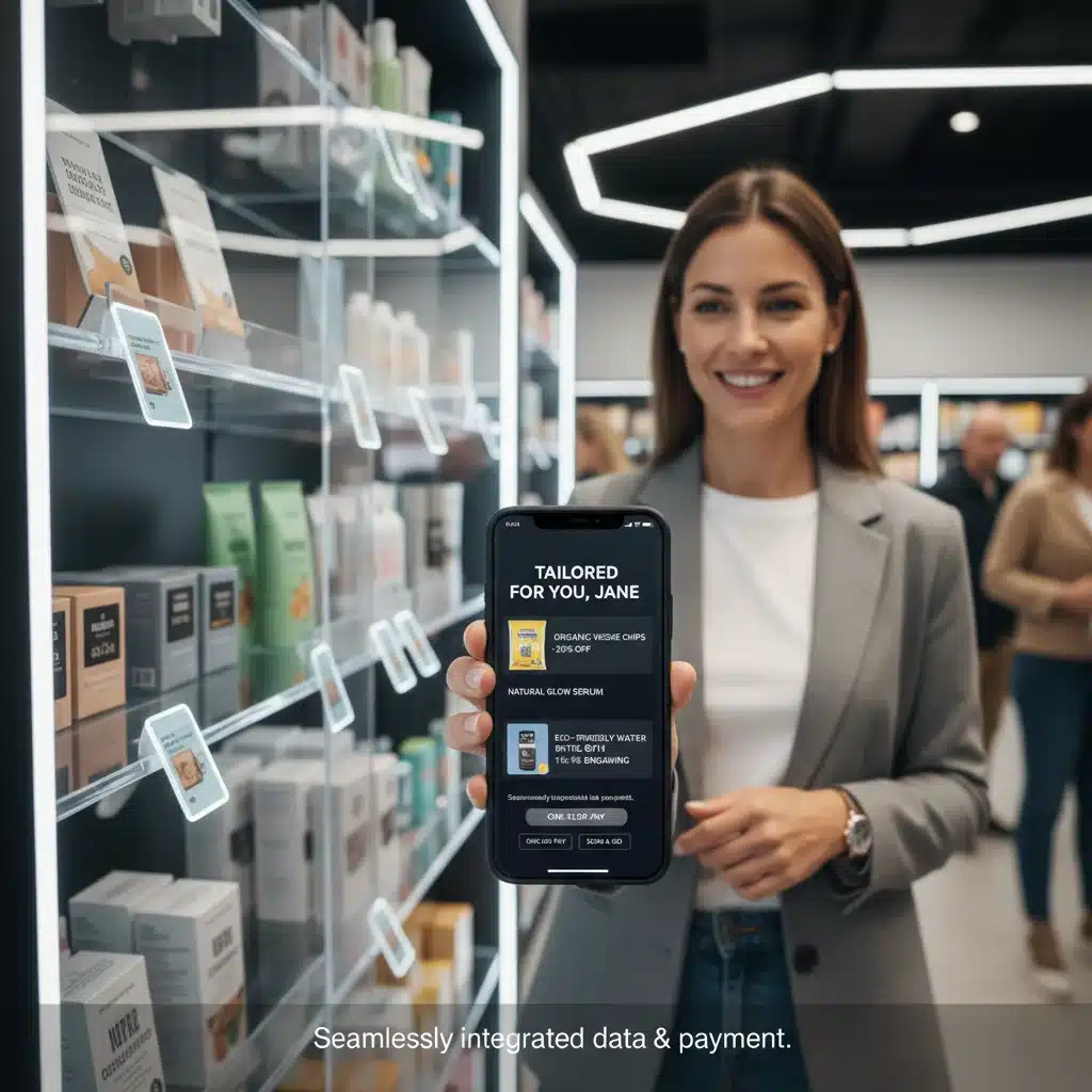 Personalized payment experience with tailored offers on a smartphone