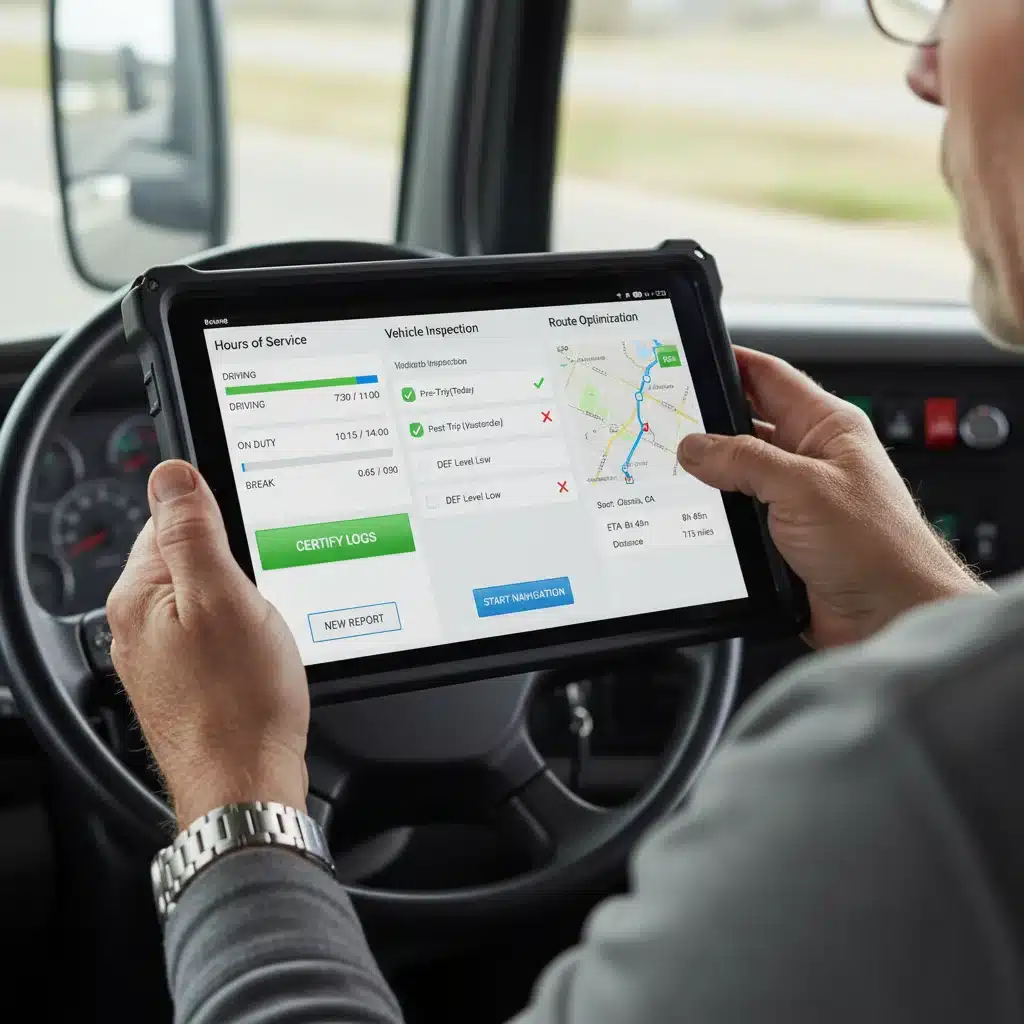 Digital logbook and compliance technology for commercial drivers