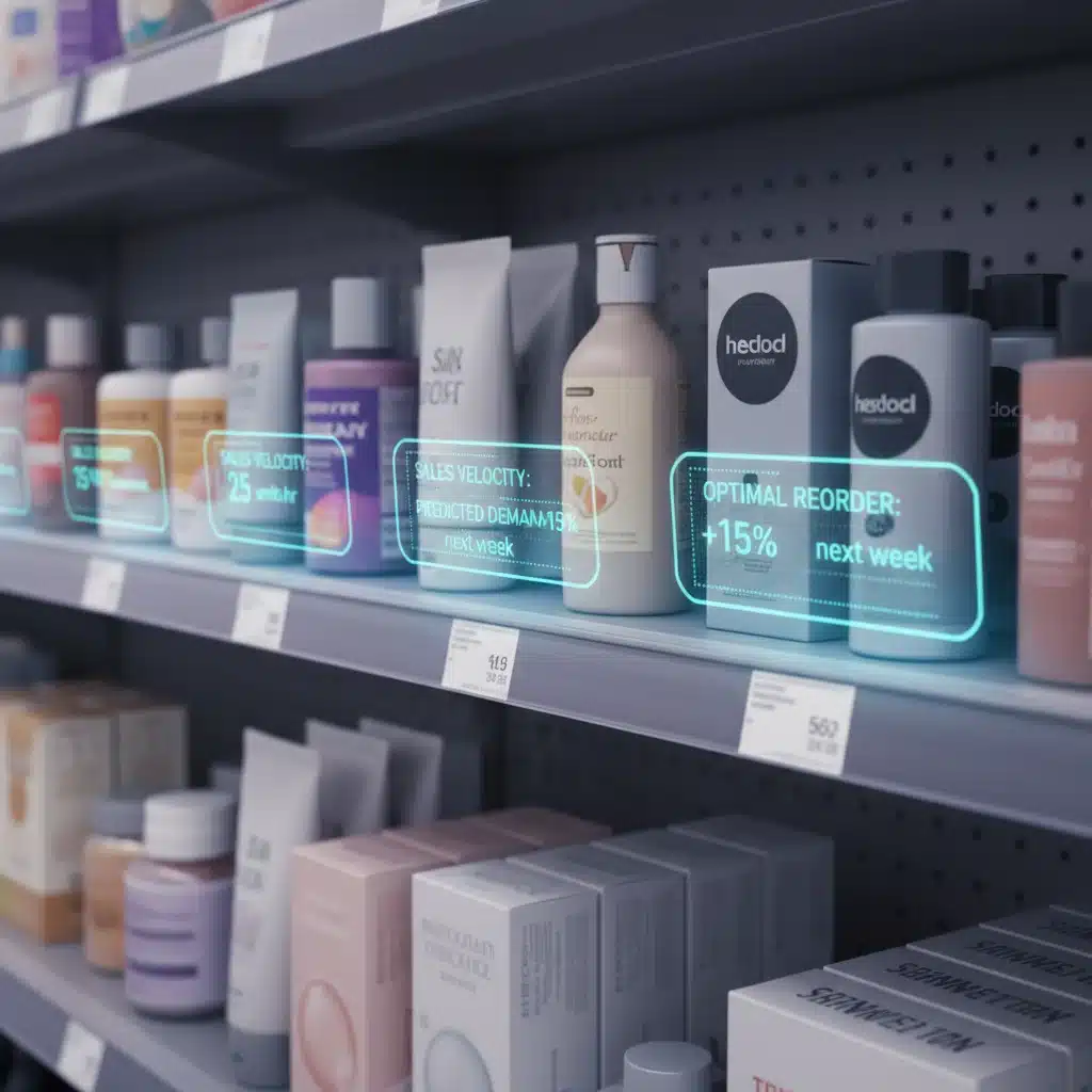Smart retail shelves with AI-driven inventory data displays